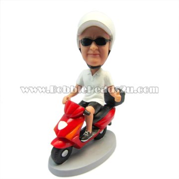 Male on Motorbike Bobbleheads Custom