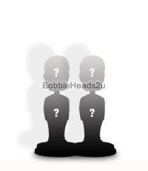 Head-to-toe custom - You can customize both your heads and clothes on this 2 people bobblehead style
