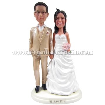 Wedding Couple Bobbleheads Custom
