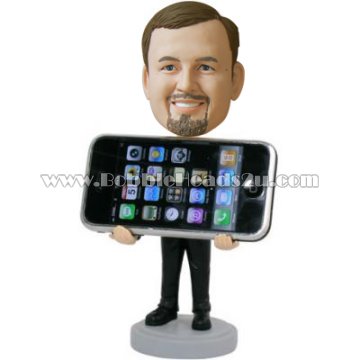 Personalized iPhone Holder Bobblehead Bobbleheads Custom